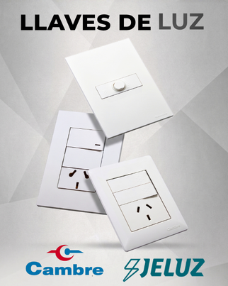 Llave de Punto Simple Tecla Blanca