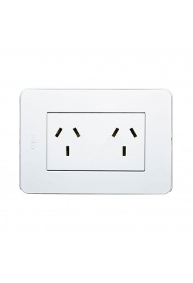 Tomacorriente Doble Schuko 10A Línea Plana